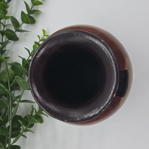 Handcrafted in Peru Signed by Artist Small Pottery Vase 1960s 1970s - Picture 2 of 11